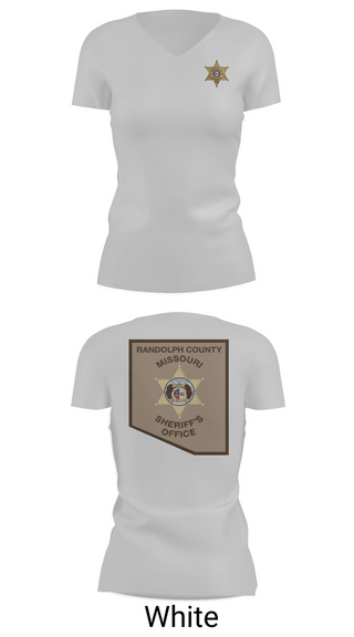 Womens Short Sleeve Vneck Shirt, Randolph County Sheriff's Department, Police, Teamtime, Team time, sublimation, custom sports apparel, team uniforms, spirit wear, spiritwear, sports uniforms, custom shirts, team store, custom team store, fundraiser sports, apparel fundraiser