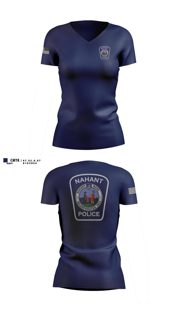 Womens Short Sleeve Vneck Shirt, Nahant Marine Unit, Police, Teamtime, Team time, sublimation, custom sports apparel, team uniforms, spirit wear, spiritwear, sports uniforms, custom shirts, team store, custom team store, fundraiser sports, apparel fundraiser