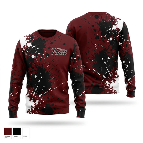 Crew Neck Sweatshirt, Homer Heat, Softball, Teamtime, Team time, sublimation, custom sports apparel, team uniforms, spirit wear, spiritwear, sports uniforms, custom shirts, team store, custom team store, fundraiser sports, apparel fundraiser