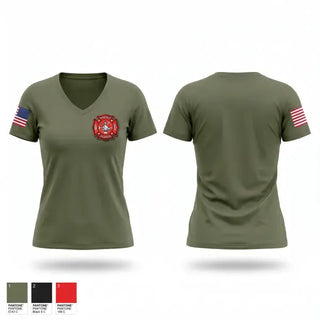 Womens Short Sleeve Vneck Shirt, Scandia valley fire department, Fire Department, Teamtime, Team time, sublimation, custom sports apparel, team uniforms, spirit wear, spiritwear, sports uniforms, custom shirts, team store, custom team store, fundraiser sports, apparel fundraiser