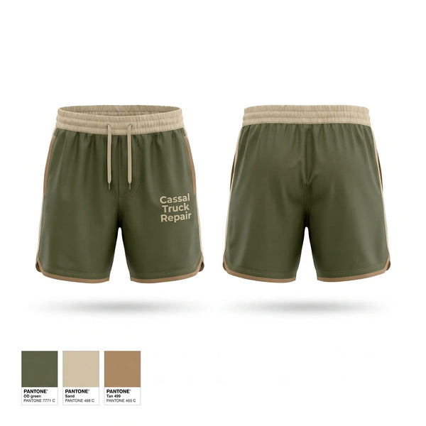 Athletic Shorts With Pockets, Cassal Truck Repair, , Teamtime, Team time, sublimation, custom sports apparel, team uniforms, spirit wear, spiritwear, sports uniforms, custom shirts, team store, custom team store, fundraiser sports, apparel fundraiser