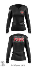 North Hood County Volunteer Fire Department 63771808 Women's Long Sleeve V-neck Shirt - 1
