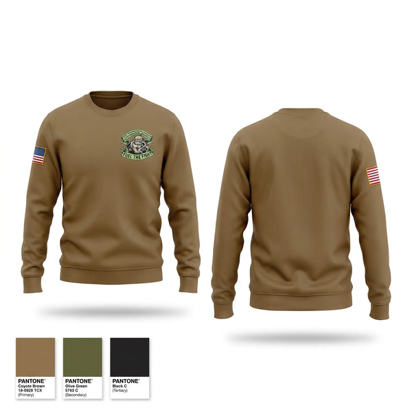 Crew Neck Sweatshirt, 439th Quartermaster, Army, Teamtime, Team time, sublimation, custom sports apparel, team uniforms, spirit wear, spiritwear, sports uniforms, custom shirts, team store, custom team store, fundraiser sports, apparel fundraiser