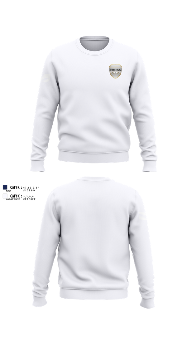 Crew Neck Sweatshirt, , Police, Teamtime, Team time, sublimation, custom sports apparel, team uniforms, spirit wear, spiritwear, sports uniforms, custom shirts, team store, custom team store, fundraiser sports, apparel fundraiser