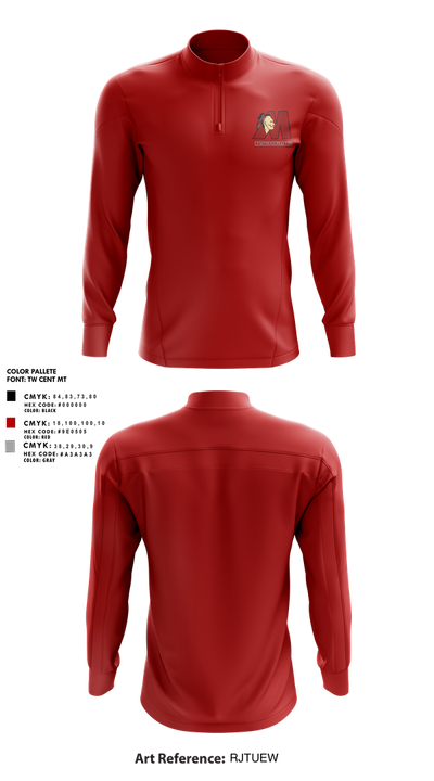 Matoaca High School Volleyball 72372145 Quarter Zip Jacket - 3