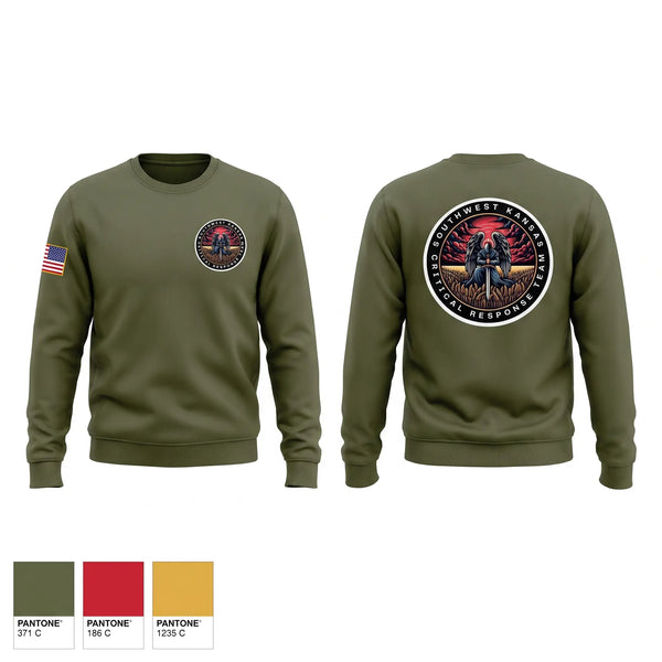 Crew Neck Sweatshirt, SOUTHWEST KANSAS CRITICAL RESPONSE TEAM, Police, Teamtime, Team time, sublimation, custom sports apparel, team uniforms, spirit wear, spiritwear, sports uniforms, custom shirts, team store, custom team store, fundraiser sports, apparel fundraiser
