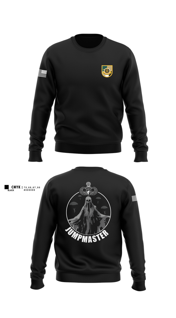 Crew Neck Sweatshirt, A Co 8th Psy-B, Army, Teamtime, Team time, sublimation, custom sports apparel, team uniforms, spirit wear, spiritwear, sports uniforms, custom shirts, team store, custom team store, fundraiser sports, apparel fundraiser