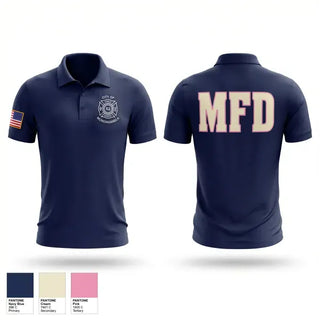 Short Sleeve Performance Polo, City Of Monongahela Fire Department, Fire Department, Teamtime, Team time, sublimation, custom sports apparel, team uniforms, spirit wear, spiritwear, sports uniforms, custom shirts, team store, custom team store, fundraiser sports, apparel fundraiser