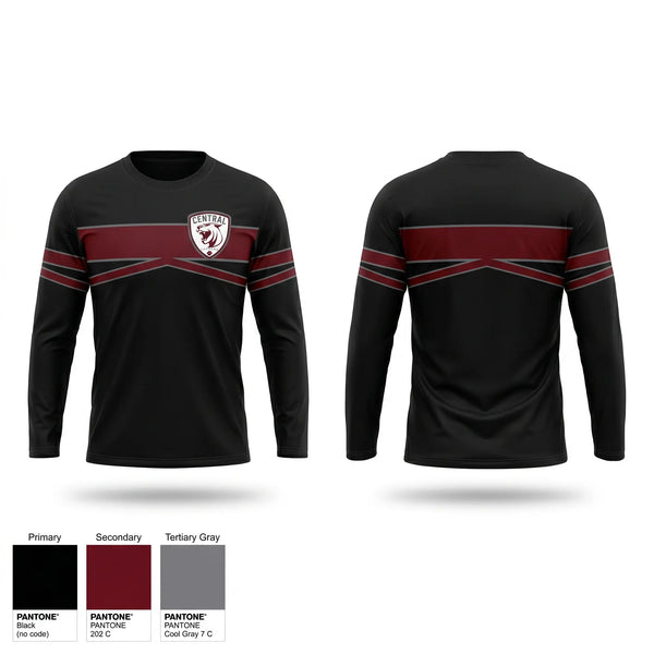 Long Sleeve Performance Shirt, Cougars, Men's Soccer, Teamtime, Team time, sublimation, custom sports apparel, team uniforms, spirit wear, spiritwear, sports uniforms, custom shirts, team store, custom team store, fundraiser sports, apparel fundraiser