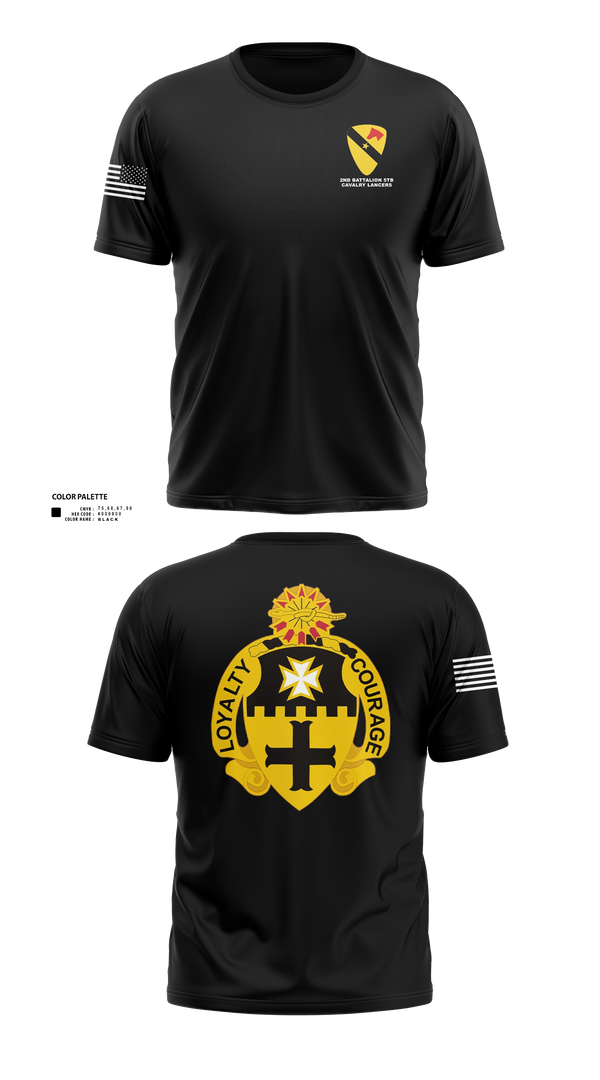 Old School Cotton Feel Shirt, 2-5 Cav Lancers, Army, Teamtime, Team time, sublimation, custom sports apparel, team uniforms, spirit wear, spiritwear, sports uniforms, custom shirts, team store, custom team store, fundraiser sports, apparel fundraiser