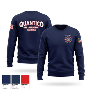 Crew Neck Sweatshirt, Quantico Fire and Emergency Services, Fire Department, Teamtime, Team time, sublimation, custom sports apparel, team uniforms, spirit wear, spiritwear, sports uniforms, custom shirts, team store, custom team store, fundraiser sports, apparel fundraiser