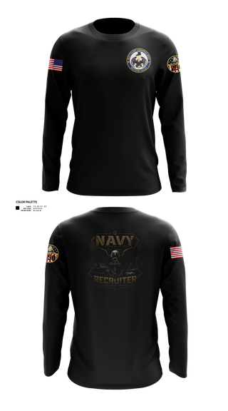 Long Sleeve Performance Shirt, NRS CLARKSVILLE, Navy, Teamtime, Team time, sublimation, custom sports apparel, team uniforms, spirit wear, spiritwear, sports uniforms, custom shirts, team store, custom team store, fundraiser sports, apparel fundraiser