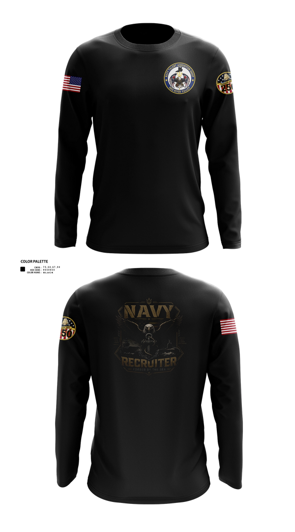 Long Sleeve Performance Shirt, NRS CLARKSVILLE, Navy, Teamtime, Team time, sublimation, custom sports apparel, team uniforms, spirit wear, spiritwear, sports uniforms, custom shirts, team store, custom team store, fundraiser sports, apparel fundraiser