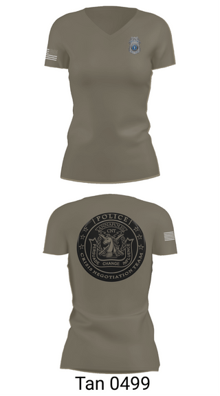Womens Short Sleeve Vneck Shirt, Annapolis Police Department, Police, Teamtime, Team time, sublimation, custom sports apparel, team uniforms, spirit wear, spiritwear, sports uniforms, custom shirts, team store, custom team store, fundraiser sports, apparel fundraiser