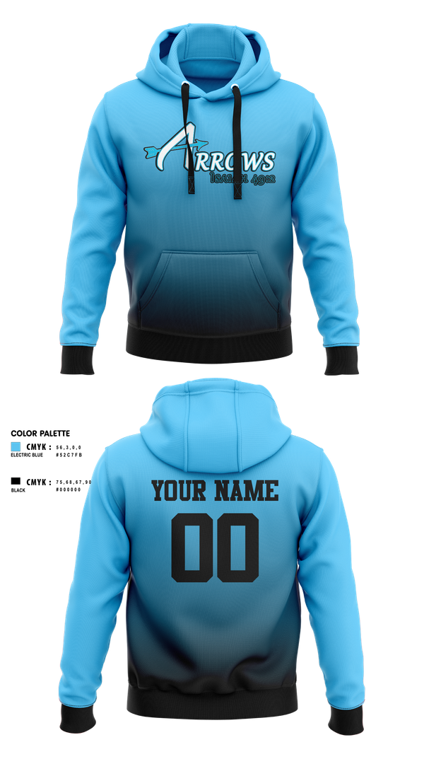 Hoodie, Arrows, Softball, Teamtime, Team time, sublimation, custom sports apparel, team uniforms, spirit wear, spiritwear, sports uniforms, custom shirts, team store, custom team store, fundraiser sports, apparel fundraiser