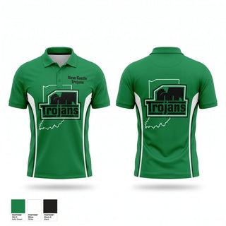 Short Sleeve Performance Polo, New Castle Trojans, Spirit Store, Teamtime, Team time, sublimation, custom sports apparel, team uniforms, spirit wear, spiritwear, sports uniforms, custom shirts, team store, custom team store, fundraiser sports, apparel fundraiser