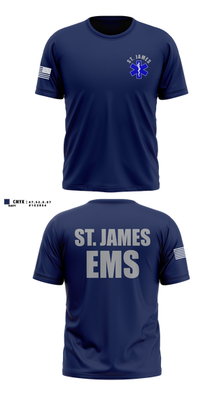 Old School Cotton Shirt, St. James EMS, EMS/EMT, Teamtime, Team time, sublimation, custom sports apparel, team uniforms, spirit wear, spiritwear, sports uniforms, custom shirts, team store, custom team store, fundraiser sports, apparel fundraiser