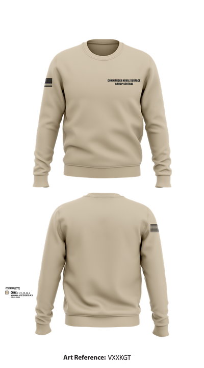 Commander Naval Surface Group Central 54326587 Crew Neck Sweatshirt - 2