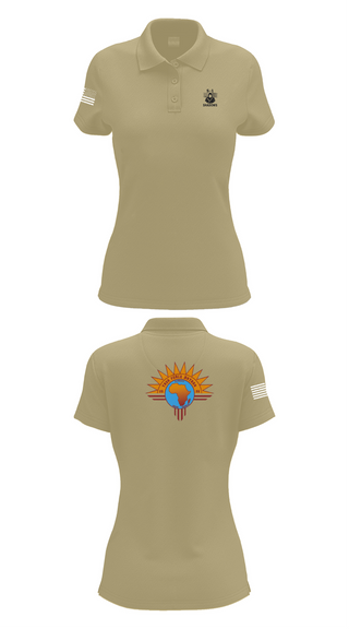 Womens Short Sleeve Performance Polo, TF BATAAN S1, Army, Teamtime, Team time, sublimation, custom sports apparel, team uniforms, spirit wear, spiritwear, sports uniforms, custom shirts, team store, custom team store, fundraiser sports, apparel fundraiser