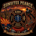 Sunsites Pearce Fire District S301 93486080 Old School Cotton Feel Shirt - 1