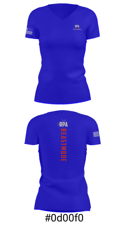 RISE 47806595 Women's Short Sleeve V-neck Shirt - 21