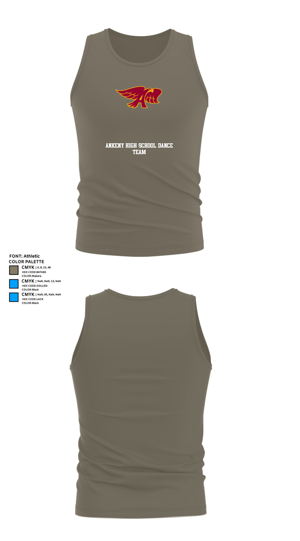 Tank Top, Ankeny High School Dance Team, Spirit Store, Teamtime, Team time, sublimation, custom sports apparel, team uniforms, spirit wear, spiritwear, sports uniforms, custom shirts, team store, custom team store, fundraiser sports, apparel fundraiser