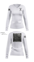 4th ID 45646437 Women's Long Sleeve V-neck Shirt - 51