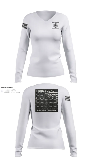 Womens Long Sleeve Vneck Shirt, , Army, Teamtime, Team time, sublimation, custom sports apparel, team uniforms, spirit wear, spiritwear, sports uniforms, custom shirts, team store, custom team store, fundraiser sports, apparel fundraiser