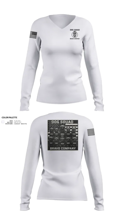 4th ID Women's Long Sleeve V-neck Shirt - 51