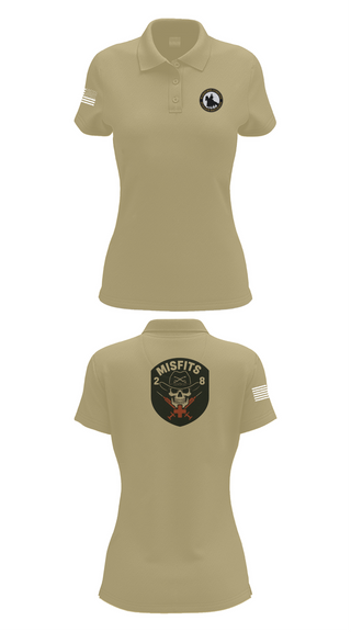 Womens Short Sleeve Performance Polo, 2-8 Cav, HHC, Medic Platoon, , Teamtime, Team time, sublimation, custom sports apparel, team uniforms, spirit wear, spiritwear, sports uniforms, custom shirts, team store, custom team store, fundraiser sports, apparel fundraiser