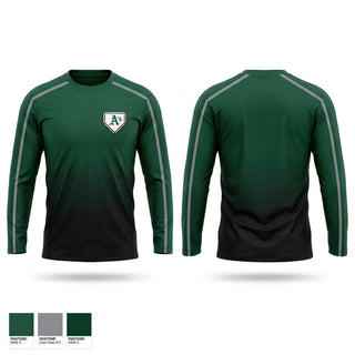 Long Sleeve Performance Shirt, Quad City A's, Baseball, Teamtime, Team time, sublimation, custom sports apparel, team uniforms, spirit wear, spiritwear, sports uniforms, custom shirts, team store, custom team store, fundraiser sports, apparel fundraiser