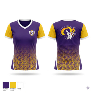 Womens Short Sleeve Vneck Shirt, RAMS OPP, Men's Basketball, Teamtime, Team time, sublimation, custom sports apparel, team uniforms, spirit wear, spiritwear, sports uniforms, custom shirts, team store, custom team store, fundraiser sports, apparel fundraiser