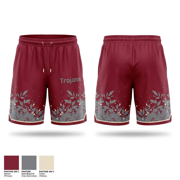 Athletic Shorts With Pockets, Trojans, Softball, Teamtime, Team time, sublimation, custom sports apparel, team uniforms, spirit wear, spiritwear, sports uniforms, custom shirts, team store, custom team store, fundraiser sports, apparel fundraiser