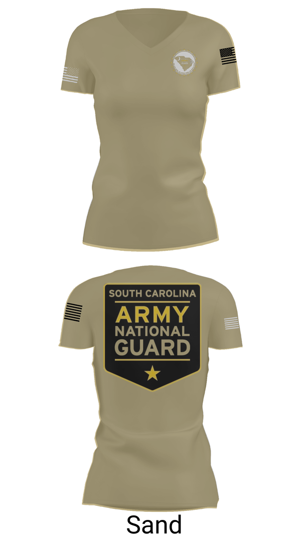 Womens Short Sleeve Vneck Shirt, Scarng, National Guard, Teamtime, Team time, sublimation, custom sports apparel, team uniforms, spirit wear, spiritwear, sports uniforms, custom shirts, team store, custom team store, fundraiser sports, apparel fundraiser