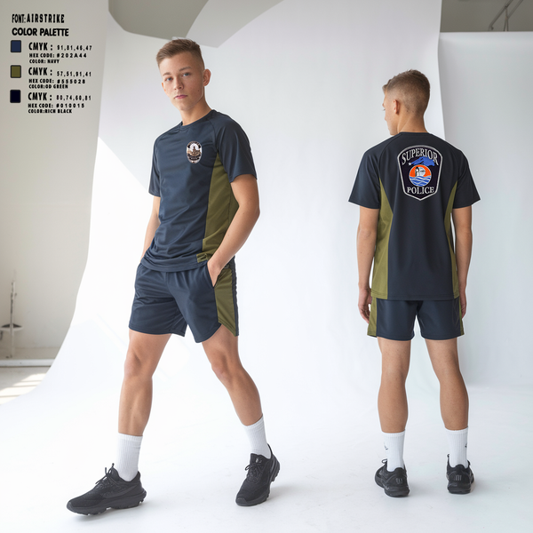 Short Sleeve Performance Shirt, Superior Police Department, , Teamtime, Team time, sublimation, custom sports apparel, team uniforms, spirit wear, spiritwear, sports uniforms, custom shirts, team store, custom team store, fundraiser sports, apparel fundraiser