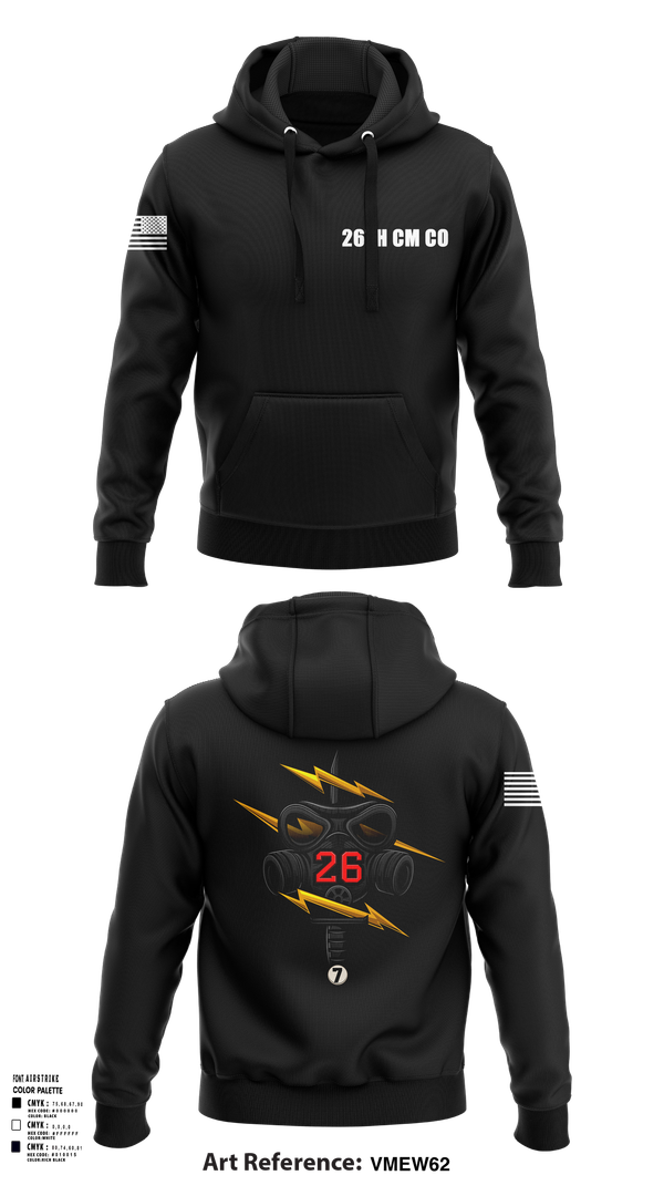 Hoodie, 26th CM Co, , Teamtime, Team time, sublimation, custom sports apparel, team uniforms, spirit wear, spiritwear, sports uniforms, custom shirts, team store, custom team store, fundraiser sports, apparel fundraiser