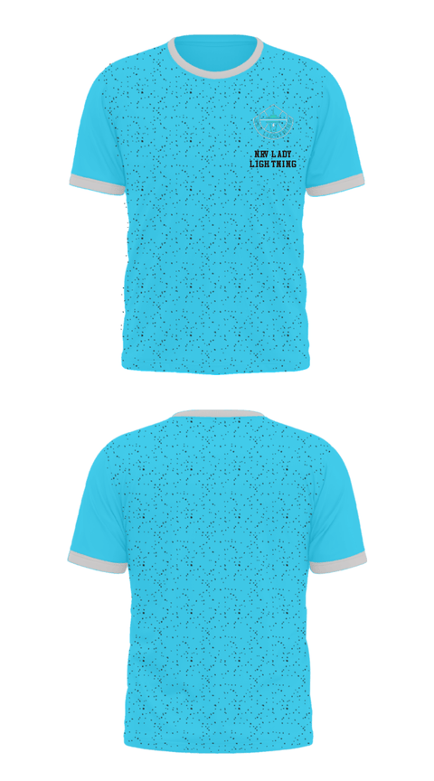 Short Sleeve Performance Shirt, NRV Lady Lightning, Women's Basketball, Teamtime, Team time, sublimation, custom sports apparel, team uniforms, spirit wear, spiritwear, sports uniforms, custom shirts, team store, custom team store, fundraiser sports, apparel fundraiser