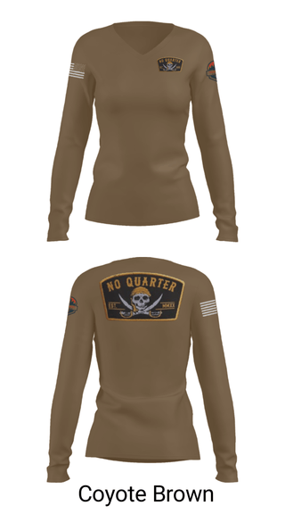 Women's Long Sleeve Vneck Shirt, , Marines, Teamtime, Team time, sublimation, custom sports apparel, team uniforms, spirit wear, spiritwear, sports uniforms, custom shirts, team store, custom team store, fundraiser sports, apparel fundraiser