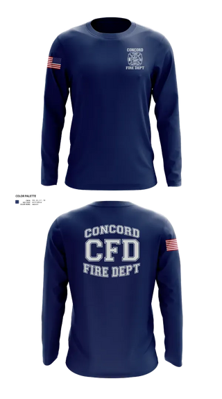 Long Sleeve Performance Shirt, Concord Fire Department, Fire Department, Teamtime, Team time, sublimation, custom sports apparel, team uniforms, spirit wear, spiritwear, sports uniforms, custom shirts, team store, custom team store, fundraiser sports, apparel fundraiser