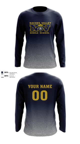 Long Sleeve Performance Shirt, Naches Valley Ranger Track & Field, Track & Field, Teamtime, Team time, sublimation, custom sports apparel, team uniforms, spirit wear, spiritwear, sports uniforms, custom shirts, team store, custom team store, fundraiser sports, apparel fundraiser