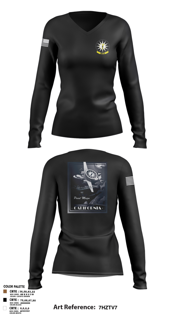 Womens Long Sleeve Vneck Shirt, SUNKINGS, , Teamtime, Team time, sublimation, custom sports apparel, team uniforms, spirit wear, spiritwear, sports uniforms, custom shirts, team store, custom team store, fundraiser sports, apparel fundraiser
