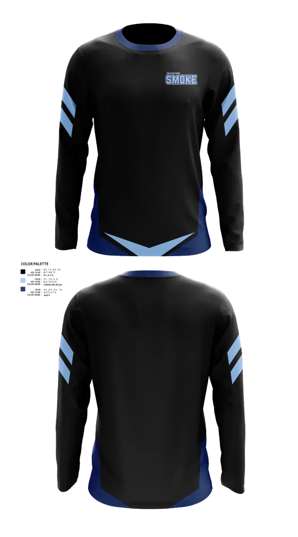 Long Sleeve Performance Shirt, South Spartanburg Smoke, Softball, Teamtime, Team time, sublimation, custom sports apparel, team uniforms, spirit wear, spiritwear, sports uniforms, custom shirts, team store, custom team store, fundraiser sports, apparel fundraiser