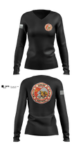 Jenkins fire department 74375702 Women's Long Sleeve V-neck Shirt - 1
