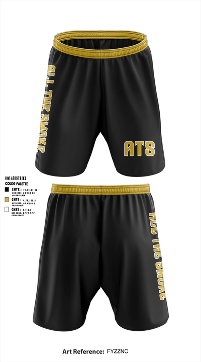 ALL THE SMOKE Athletic Shorts With Pockets - 6