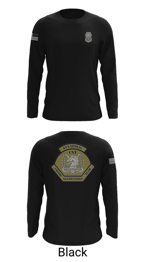 Long Sleeve Performance Shirt, Annapolis Police Crisis Negotiation Team, Police, Teamtime, Team time, sublimation, custom sports apparel, team uniforms, spirit wear, spiritwear, sports uniforms, custom shirts, team store, custom team store, fundraiser sports, apparel fundraiser