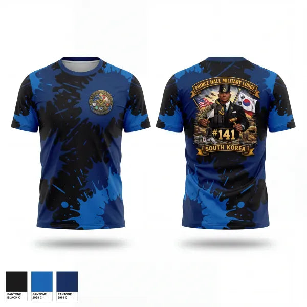 Short Sleeve Performance Shirt, Prince Hall Military Lodge #141, , Teamtime, Team time, sublimation, custom sports apparel, team uniforms, spirit wear, spiritwear, sports uniforms, custom shirts, team store, custom team store, fundraiser sports, apparel fundraiser