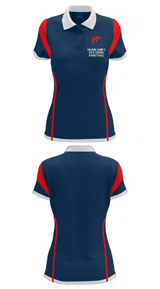 Women's Short Sleeve Performance Polo, Brooks County High School Basketball, Men's Basketball, Teamtime, Team time, sublimation, custom sports apparel, team uniforms, spirit wear, spiritwear, sports uniforms, custom shirts, team store, custom team store, fundraiser sports, apparel fundraiser
