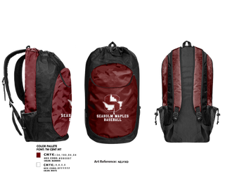 Gear Bag, Seaholm Maples Baseball, Baseball, Teamtime, Team time, sublimation, custom sports apparel, team uniforms, spirit wear, spiritwear, sports uniforms, custom shirts, team store, custom team store, fundraiser sports, apparel fundraiser
