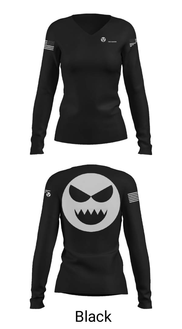Women's Long Sleeve Vneck Shirt, UGA, , Teamtime, Team time, sublimation, custom sports apparel, team uniforms, spirit wear, spiritwear, sports uniforms, custom shirts, team store, custom team store, fundraiser sports, apparel fundraiser