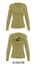 Delphi Community High School Swimming 22863035 Women's Long Sleeve V-neck Shirt - 20